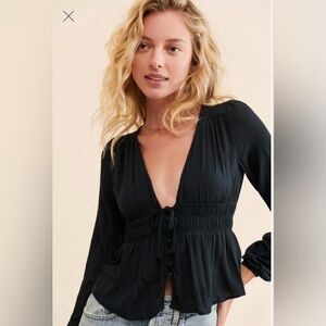 Hannah Button-Front Blouse